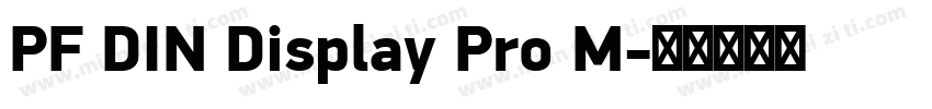 PF DIN Display Pro M字体转换